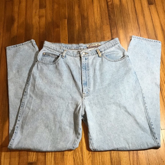 Sasson Jeans Denim - Vintage Sasson Light Wash High Waist Mom Jeans